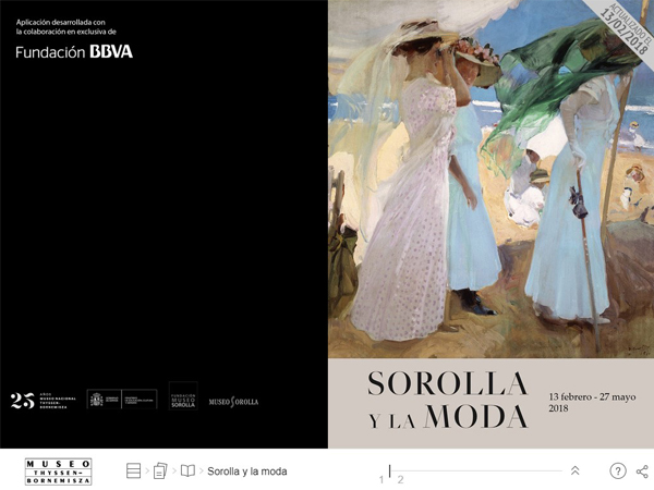 Publicación interactiva "Sorolla y la moda". Museo Nacional Thyssen-Bornemisza