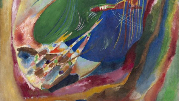 Una obra a fondo. Pintura con tres manchas, nº 196 de Kandinsky
