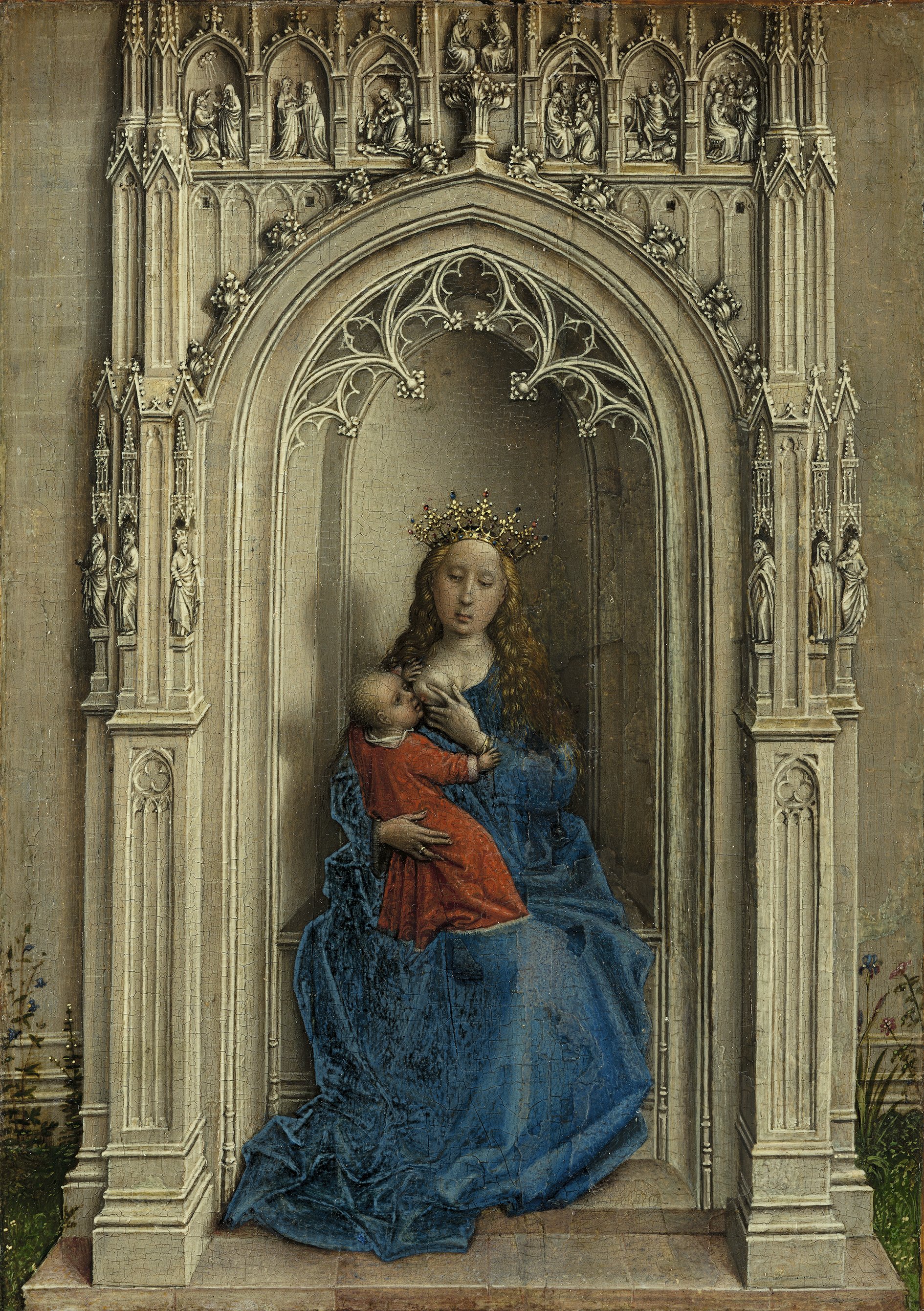 The Virgin and Child enthroned. La Virgen con el Niño entronizada, c. 1433