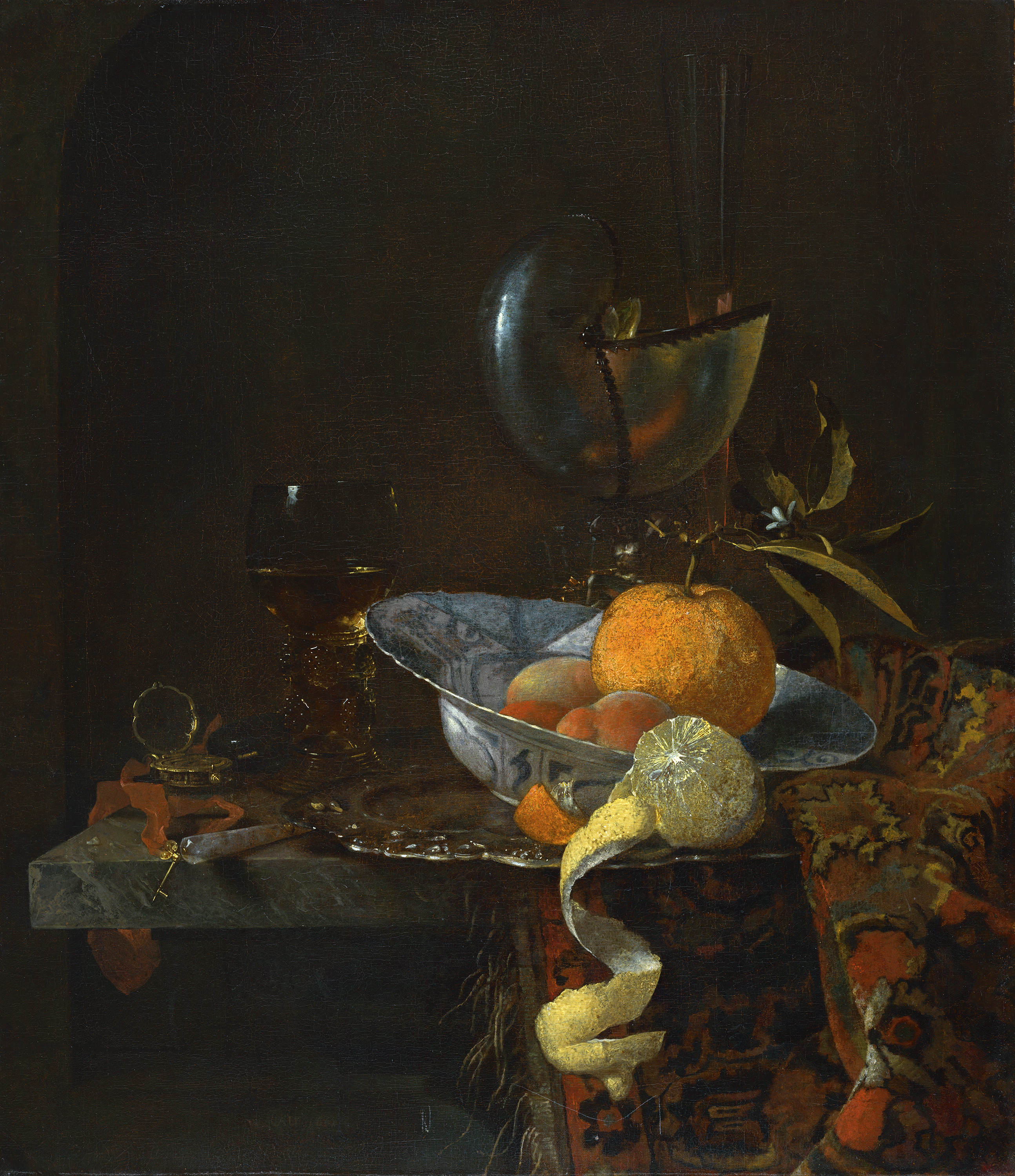 willem kalf still life with nautilus cup