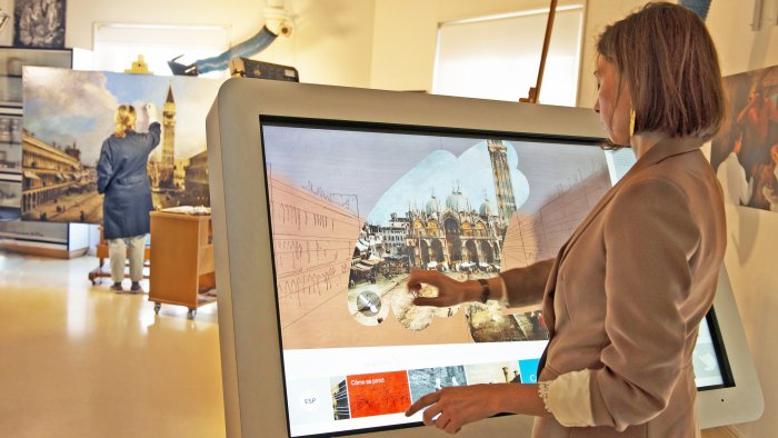 Restauración y estudio técnico de La Plaza de San Marcos en Venecia, de Canaletto