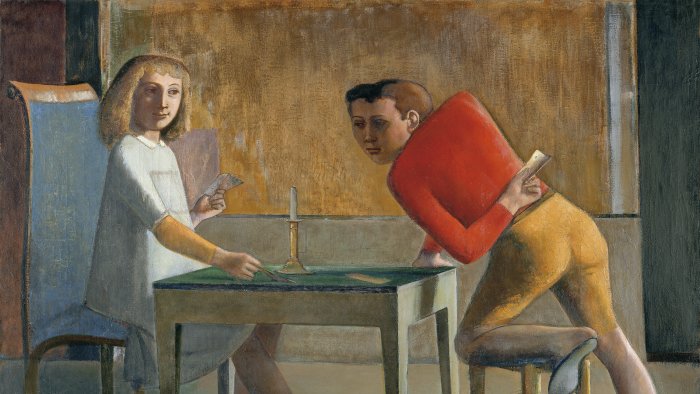 Estudio técnico de La partida de naipes, 1948- 1950 de Balthus