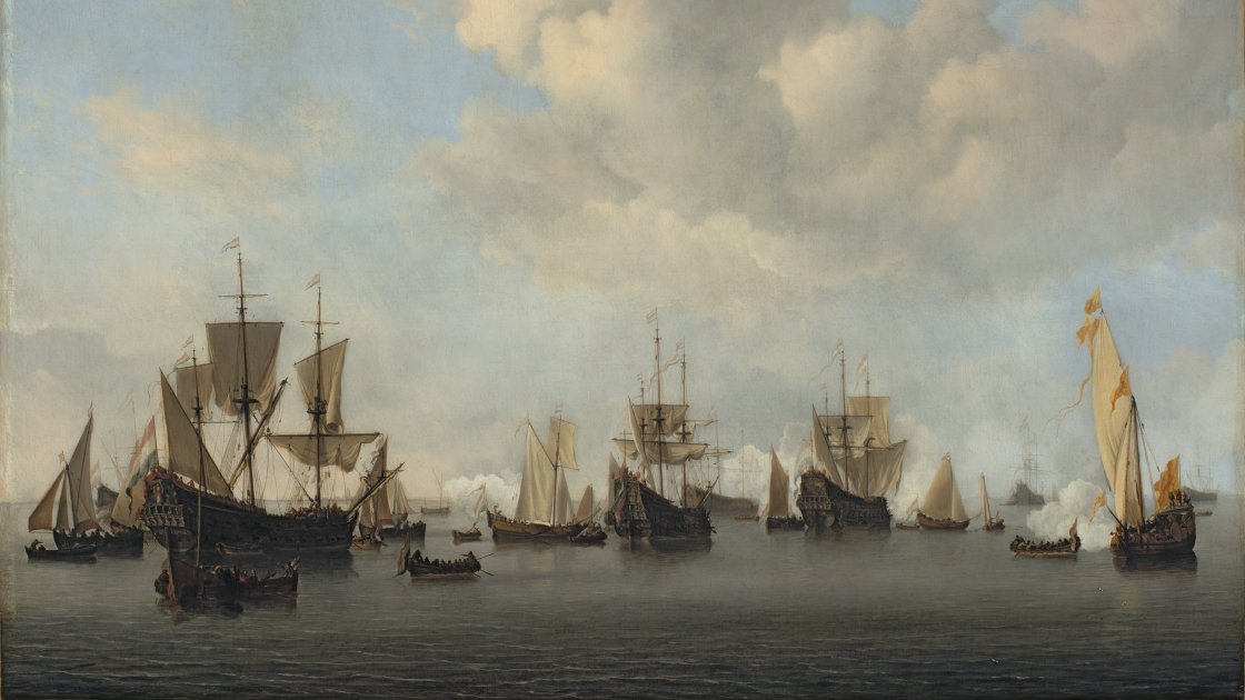La flota holandesa en de Goeree. Willem van de Velde ii
