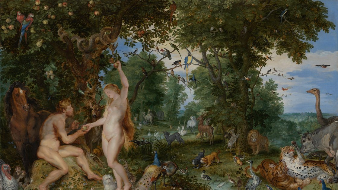 Jan Brueghel el Viejo y Peter Paul Rubens, El Jardín del Edén con la caída de Adán y Eva
