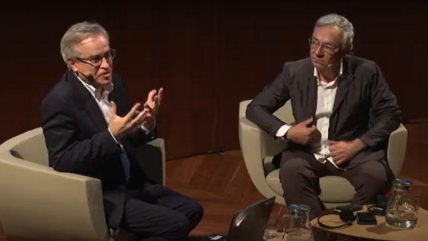 Peter Halley en España. Charla a cargo de Guillermo Solana y Peter Halley