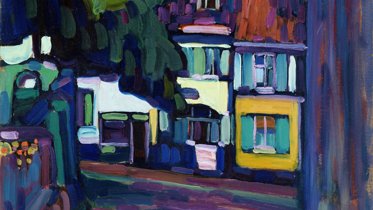 Murnau Houses in the Obermarkt Kandinsky Wassily. Museo