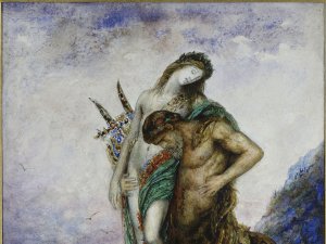 Gustave Moreau. Poeta muerto llevado por un centauro