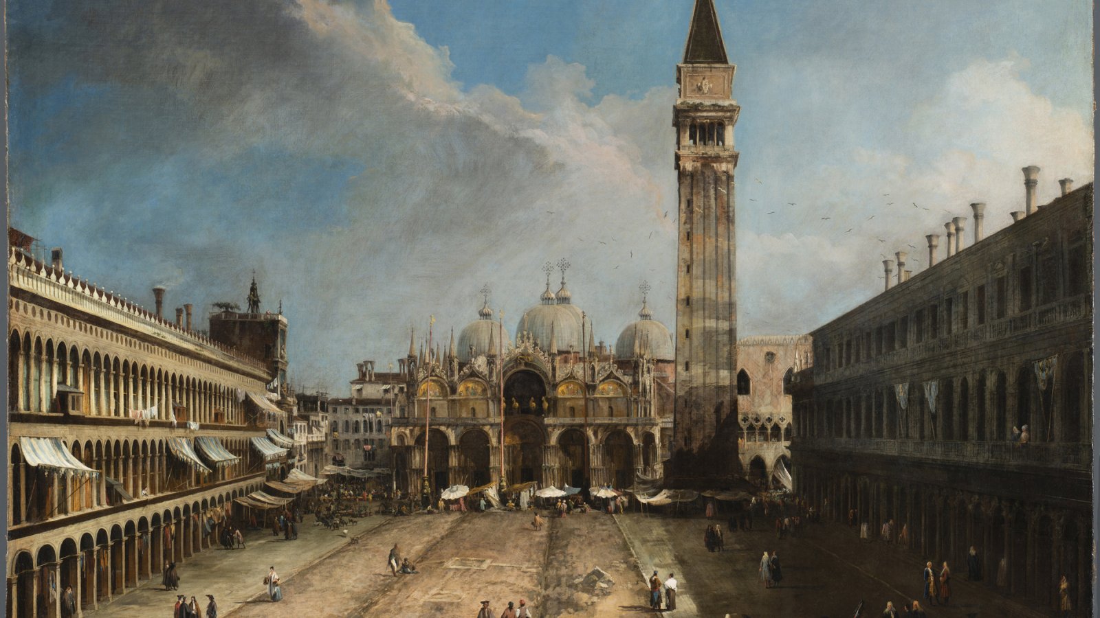 “La plaza de San Marco en Venecia” de Canaletto, después de la restauración