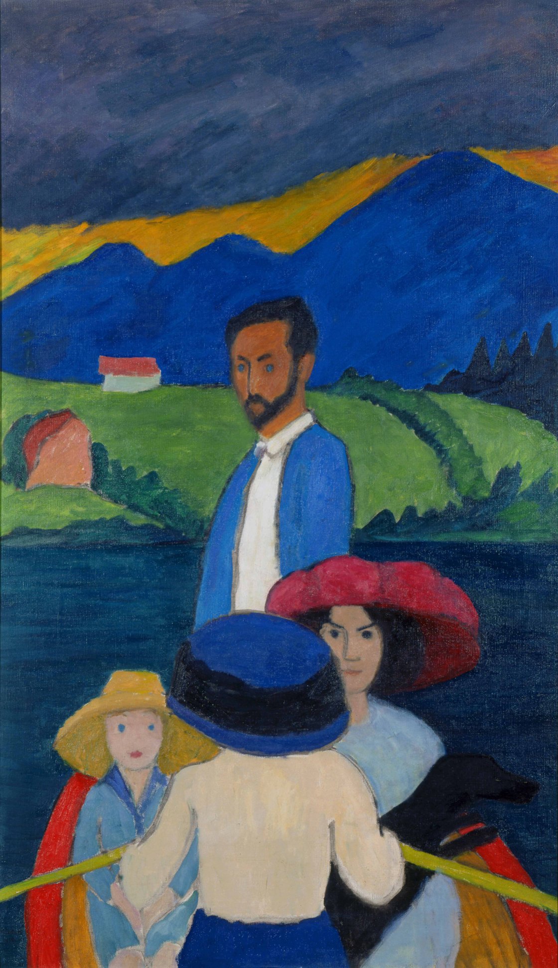 Gabriele Münter. Paseo en barca, 1910