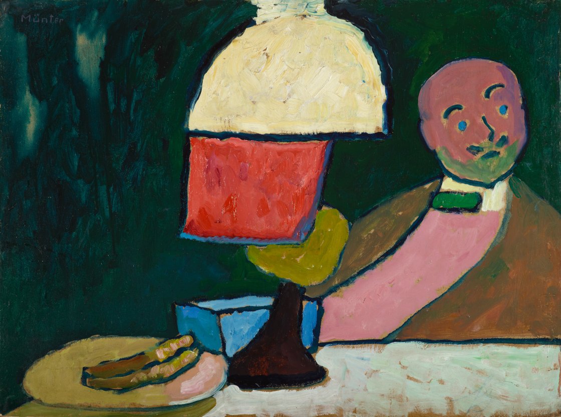 Gabriele Münter. Alexej von Jawlensky. Escuchando (Retrato de Jawlensky), 1909