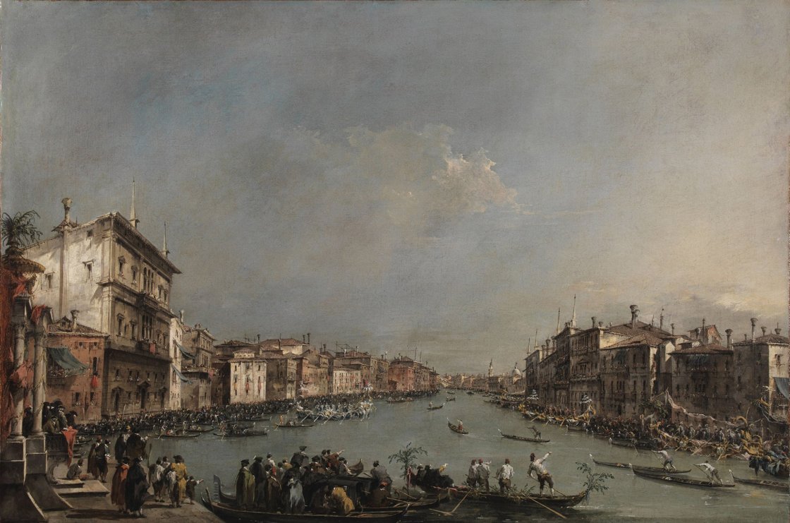 Francesco Guardi. Regata en el Gran Canal