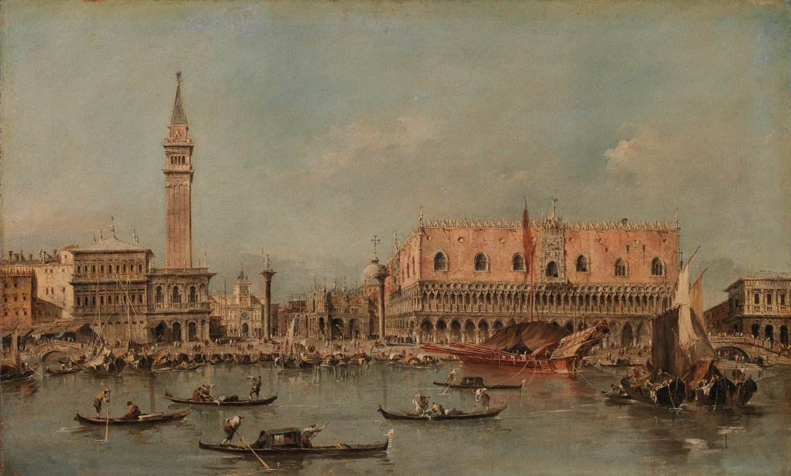 Francesco Guardi. La partida del Bucintoro, hacia 1765-1780 