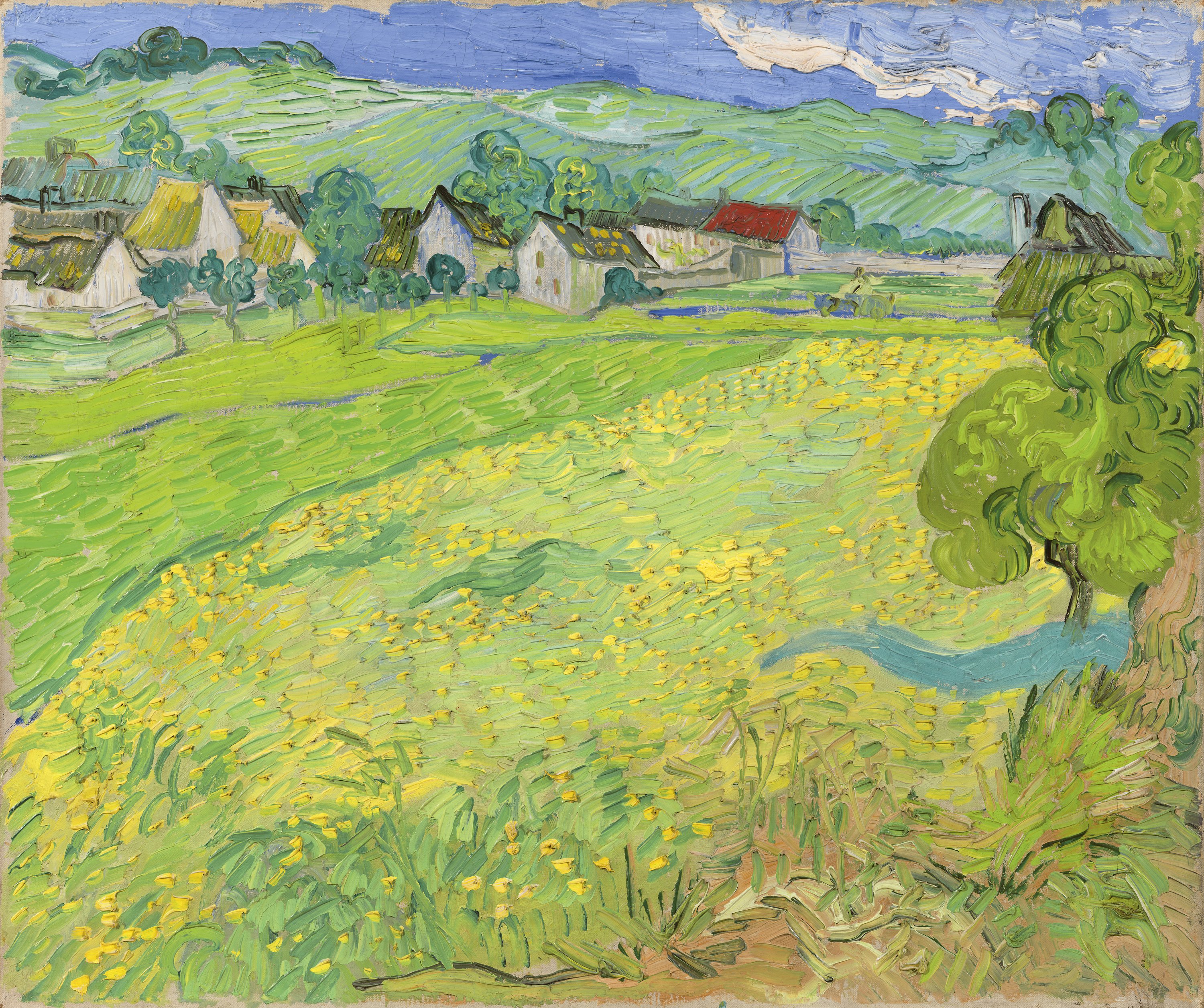 Les Vessenots in Auvers - Gogh, Vincent van. Museo Nacional