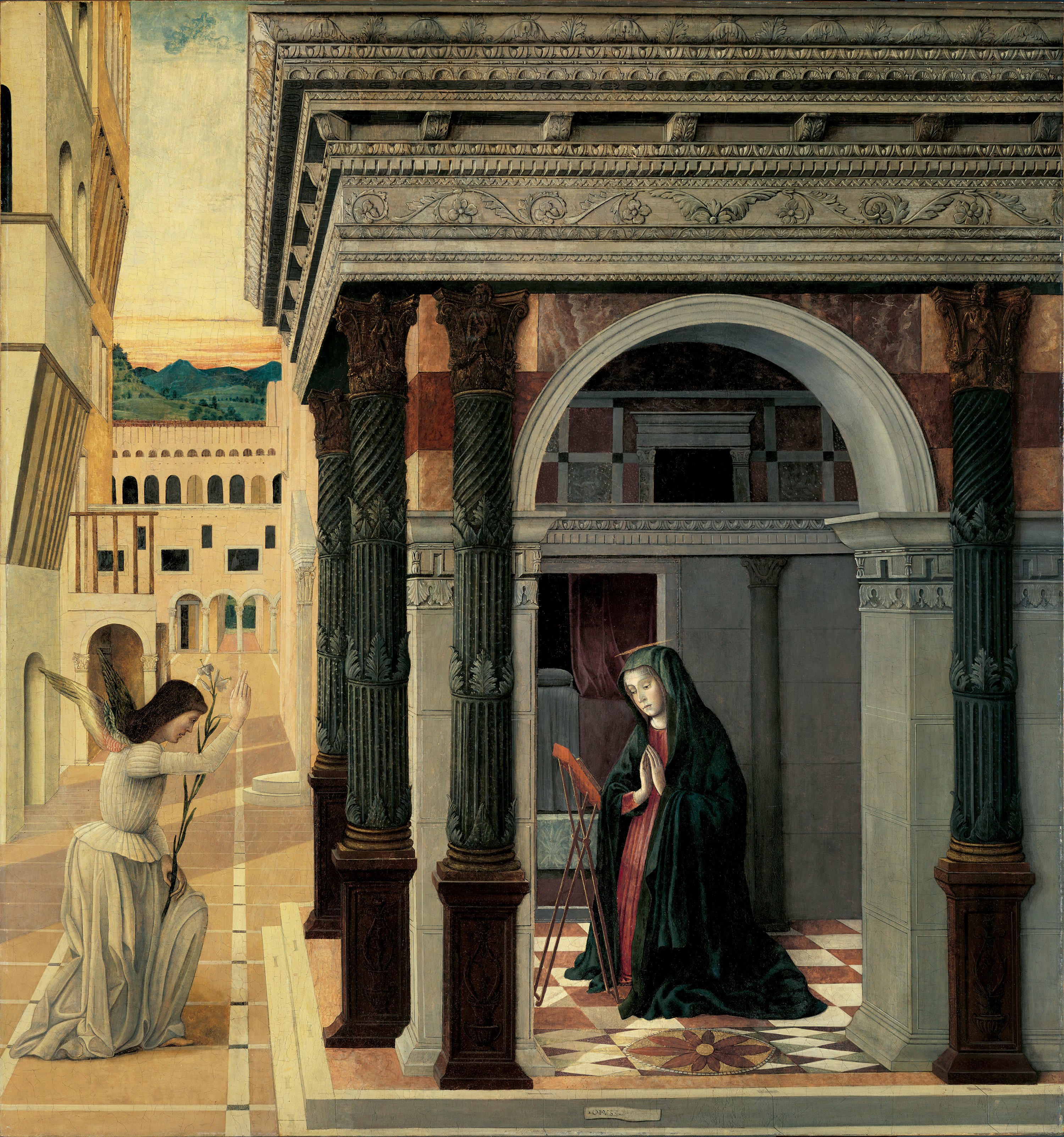 The Annunciation. La Anunciación, c. 1475