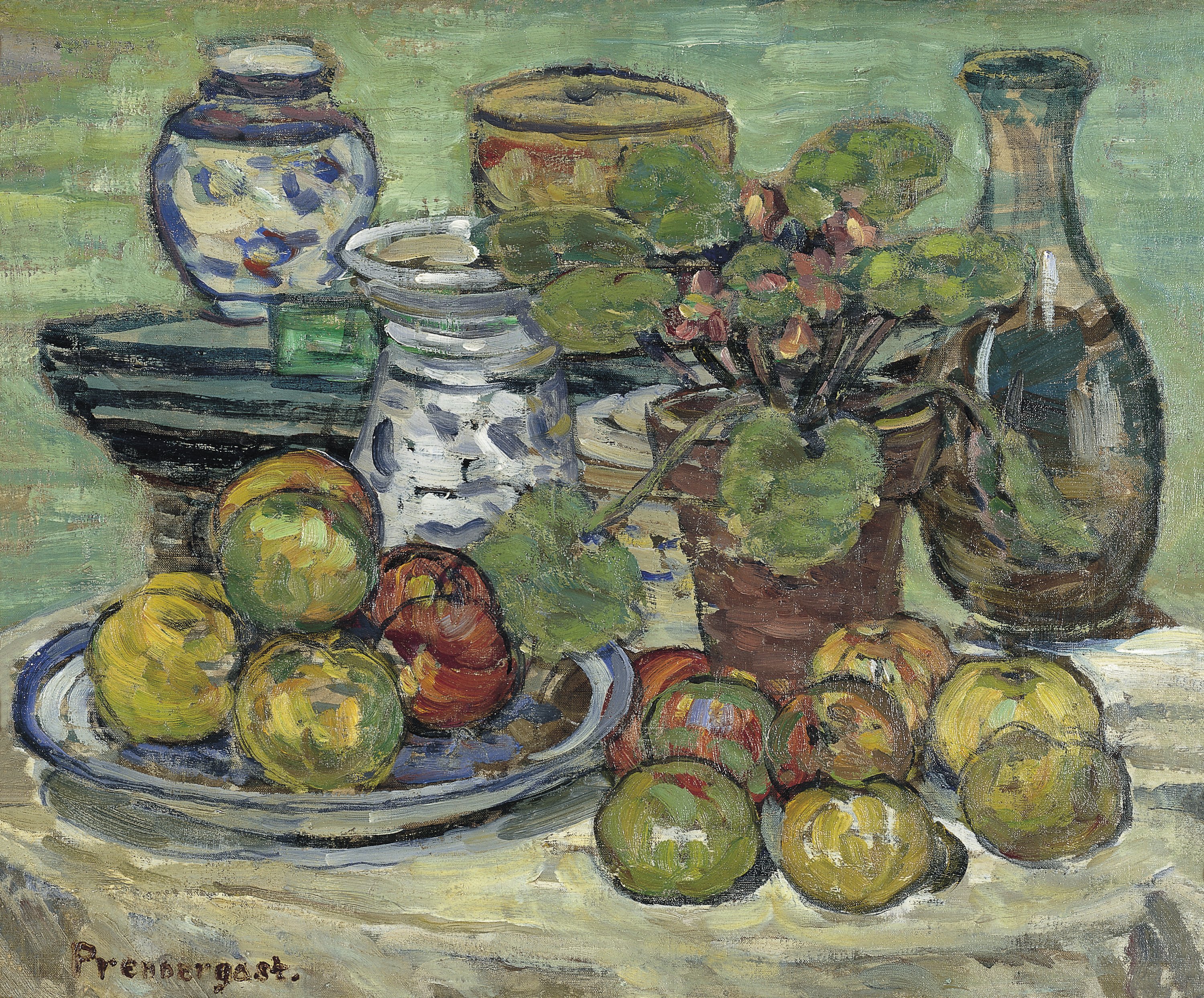 Still Life with Apples. Bodegón con manzanas, c. 1910-1913