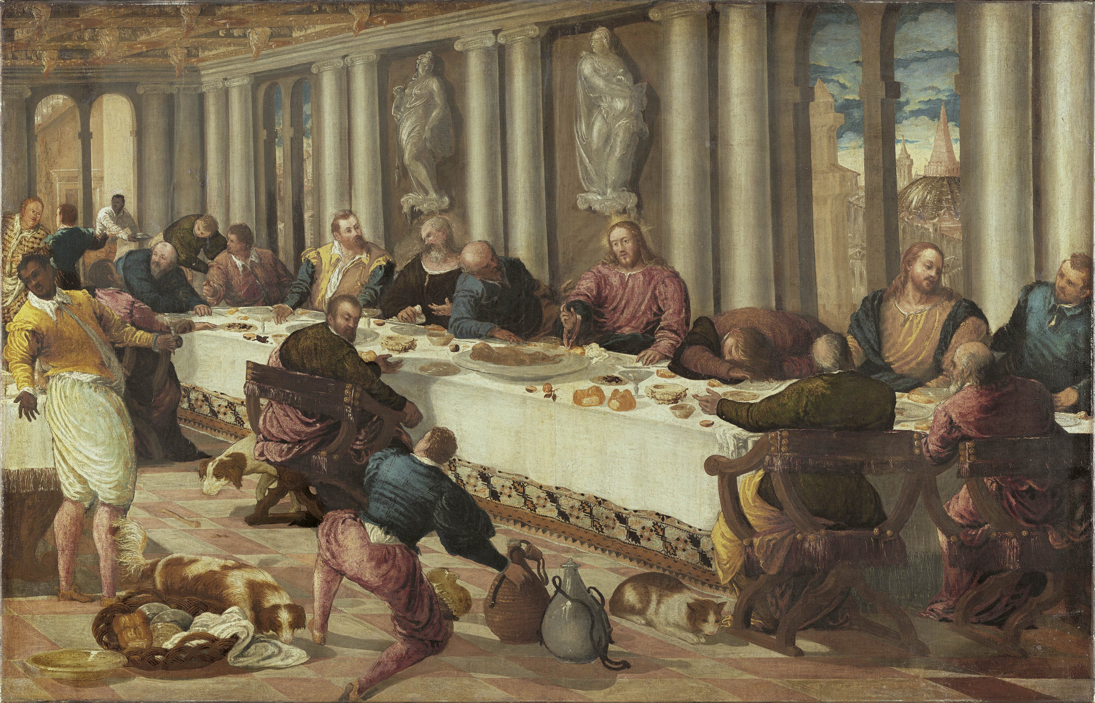 La Última Cena. Anónimo VENECIANO activo h. 1570