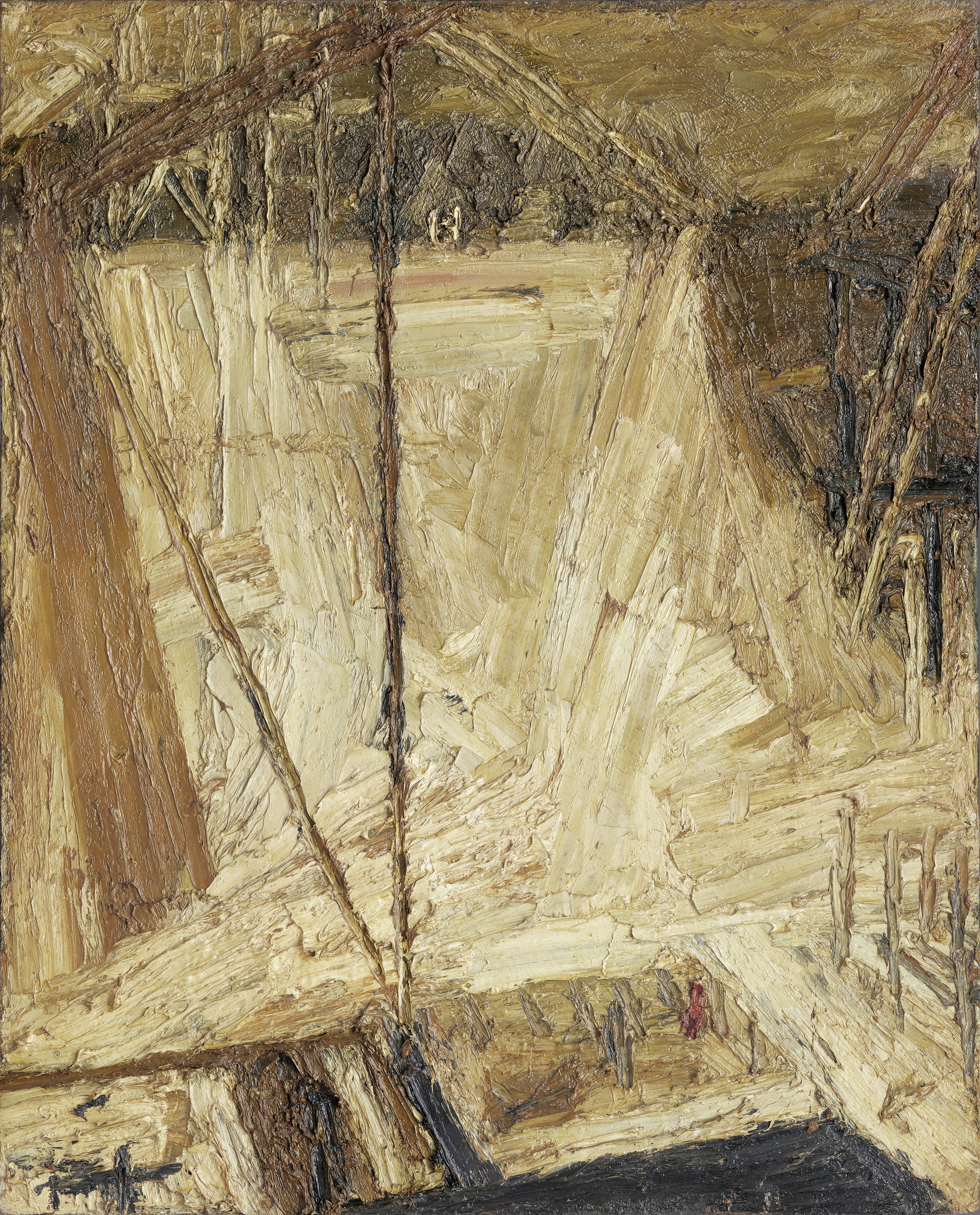 El edificio Shell en construcción, visto desde el Támesis. Frank Auerbach