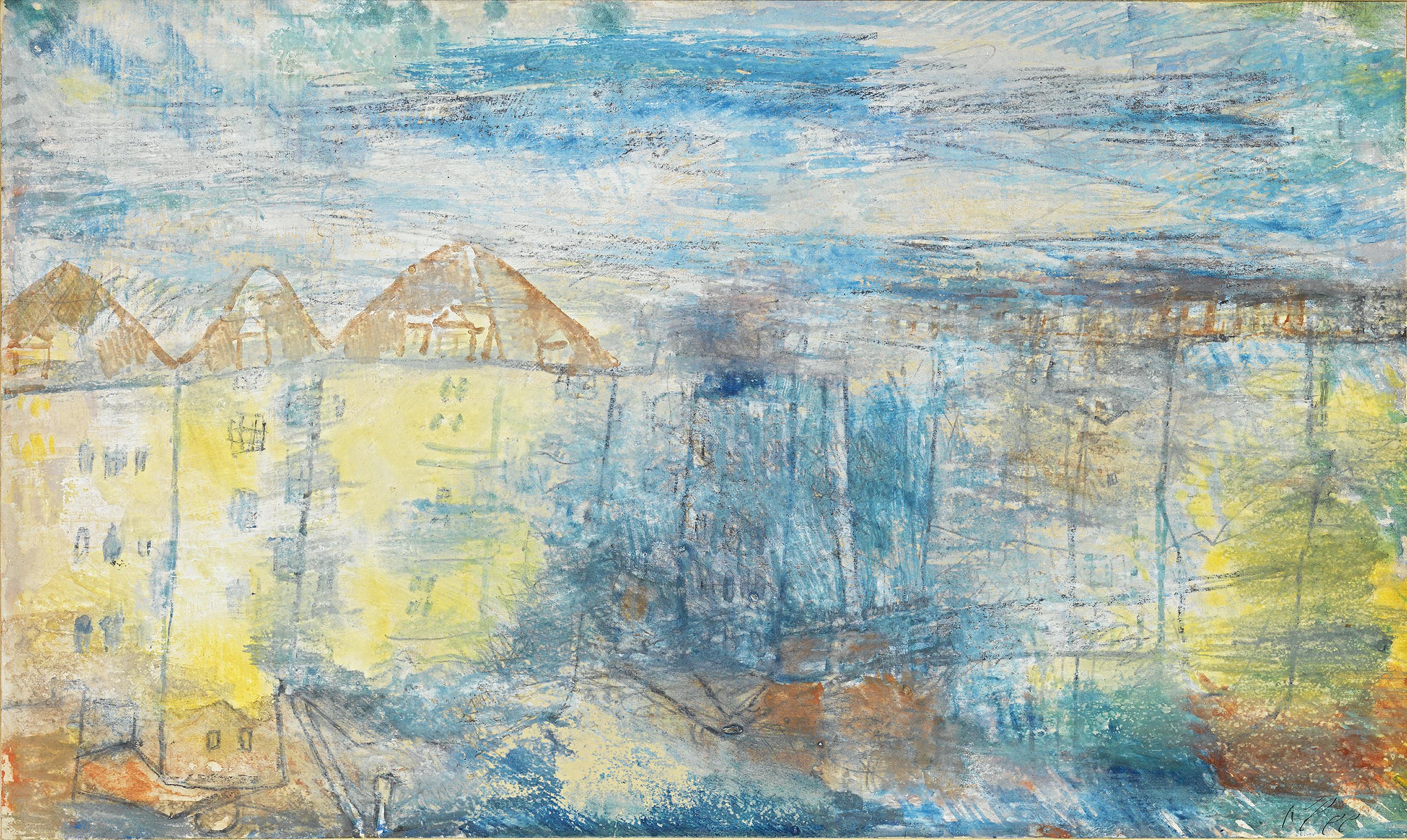 Looking onto a Square, 1912, 10. Vista a una plaza, 1912, 10, 1912