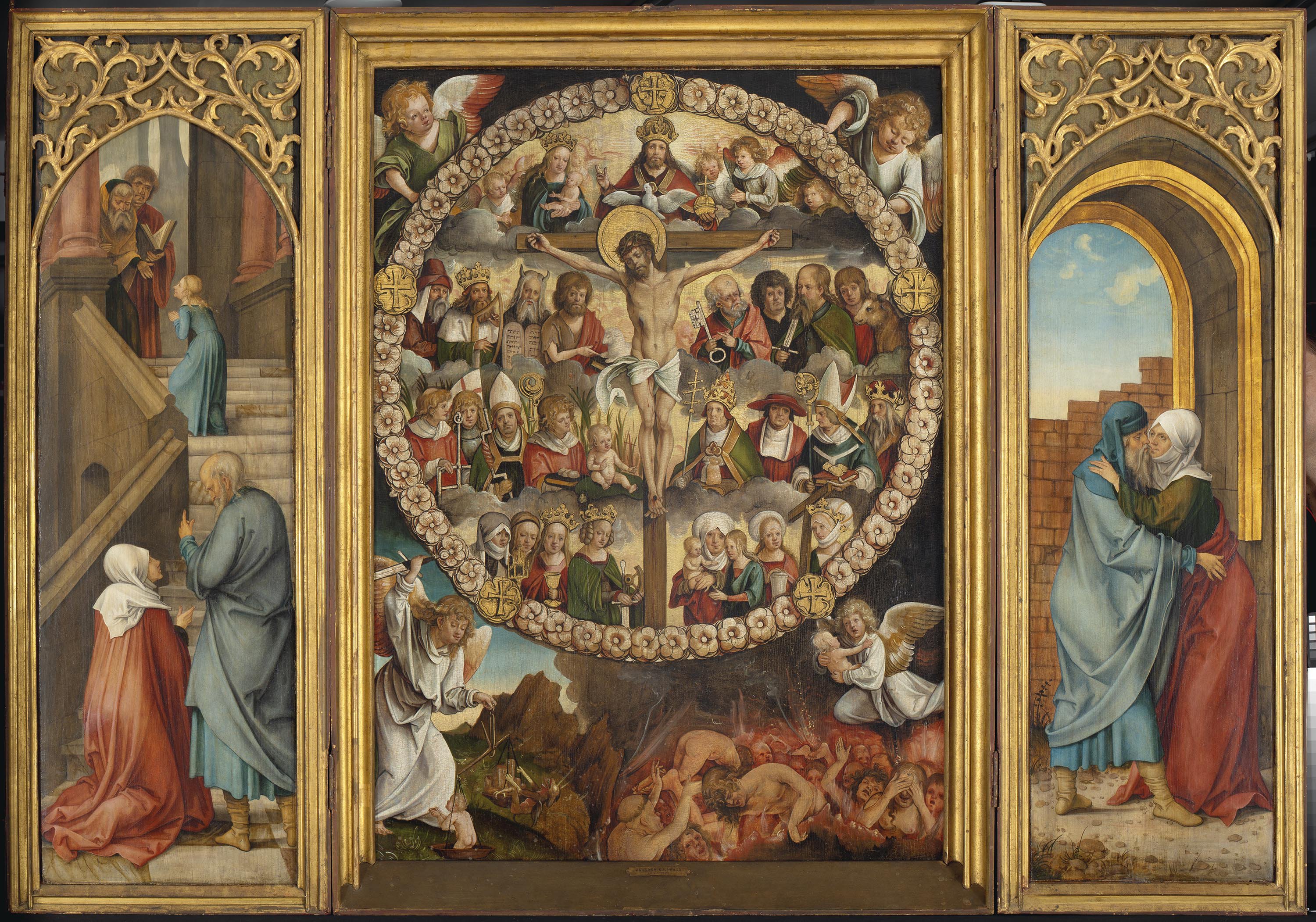 Hans Suess Kulmbach, Triptych of the Rosary