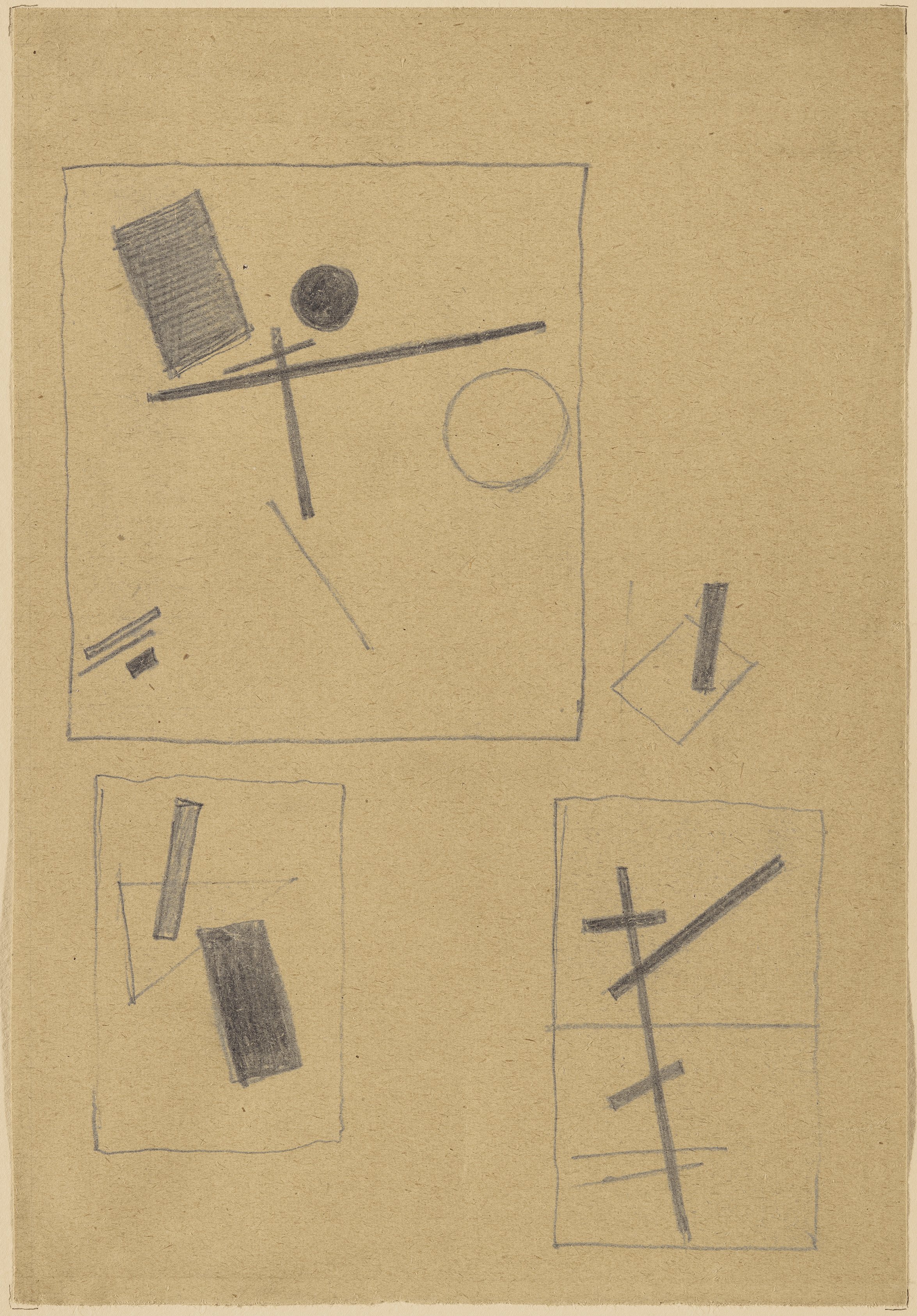 Dibujos suprematistas. Kazimir Malévich