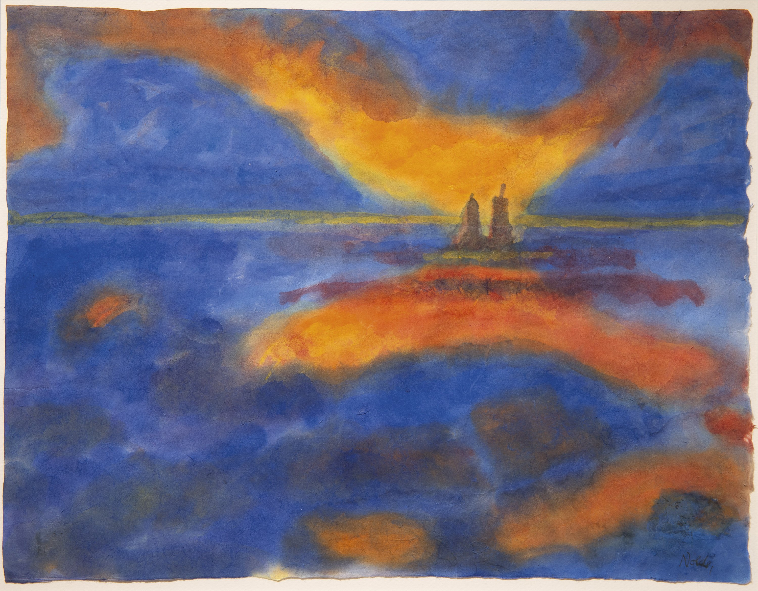 Nubes rojas. Emil (Emil Hansen)  Nolde