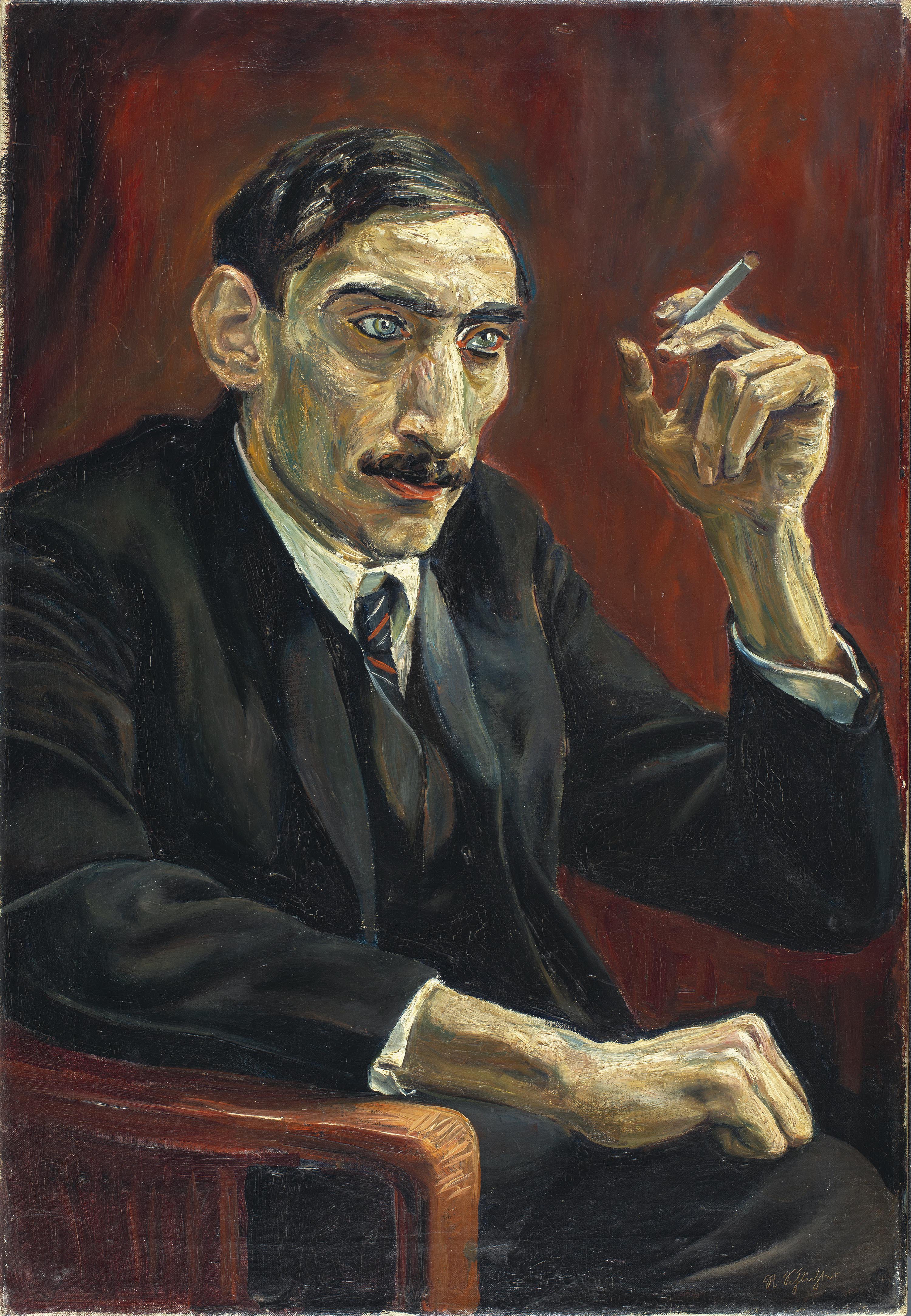 Retrato de un periodista del Este. Rudolf Schlichter