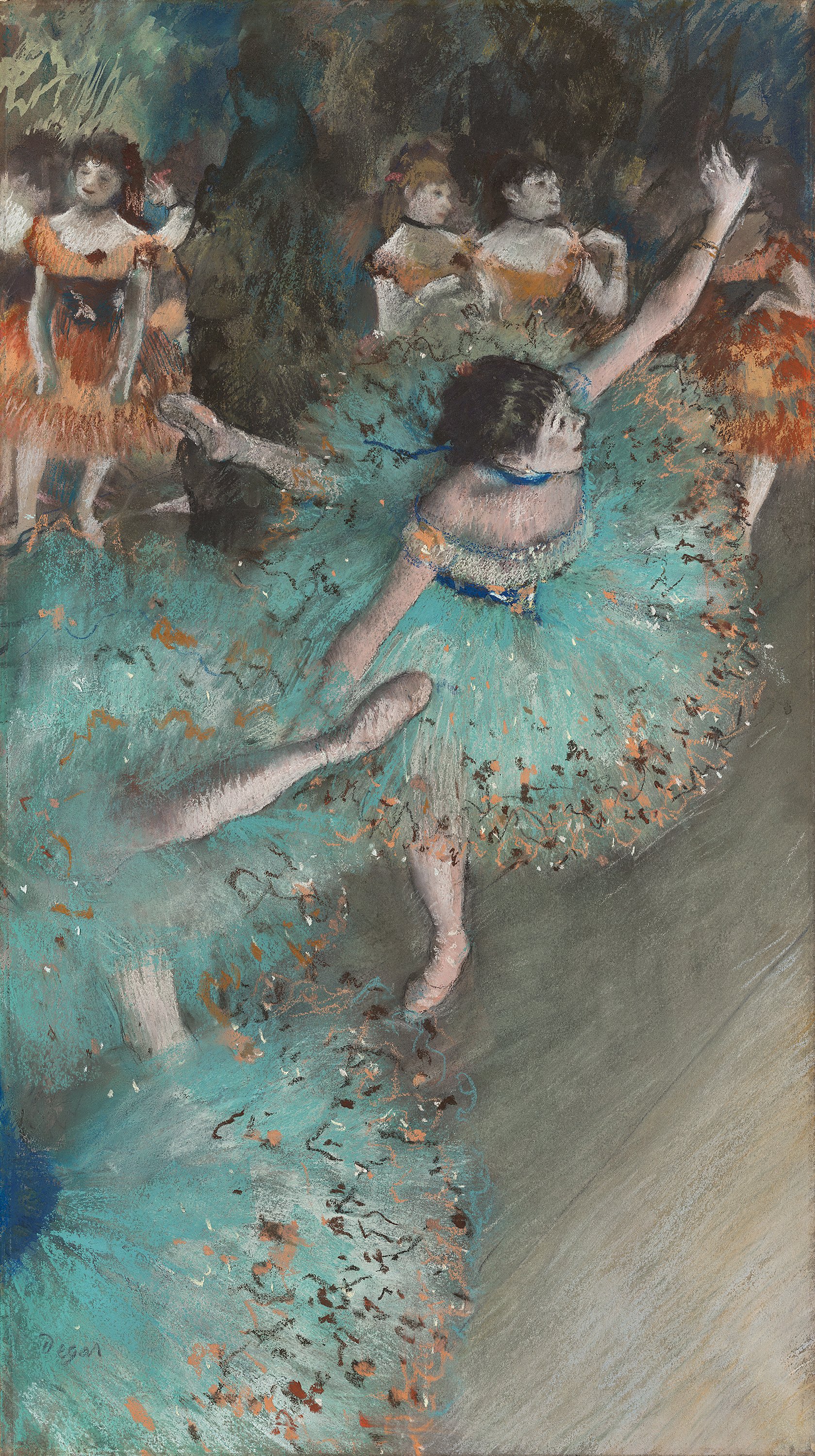 Swaying Dancer (Dancer in Green) - Degas, Edgar. Museo Nacional  Thyssen-Bornemisza