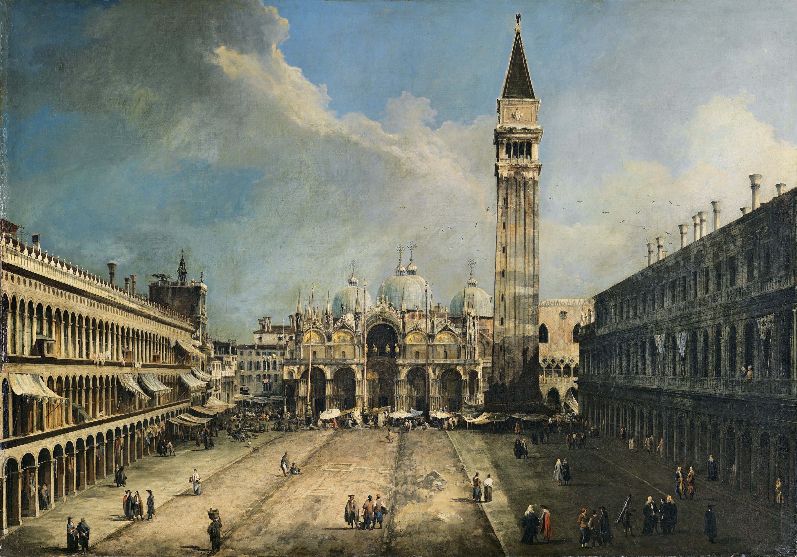 the piazza san marco in venice painting