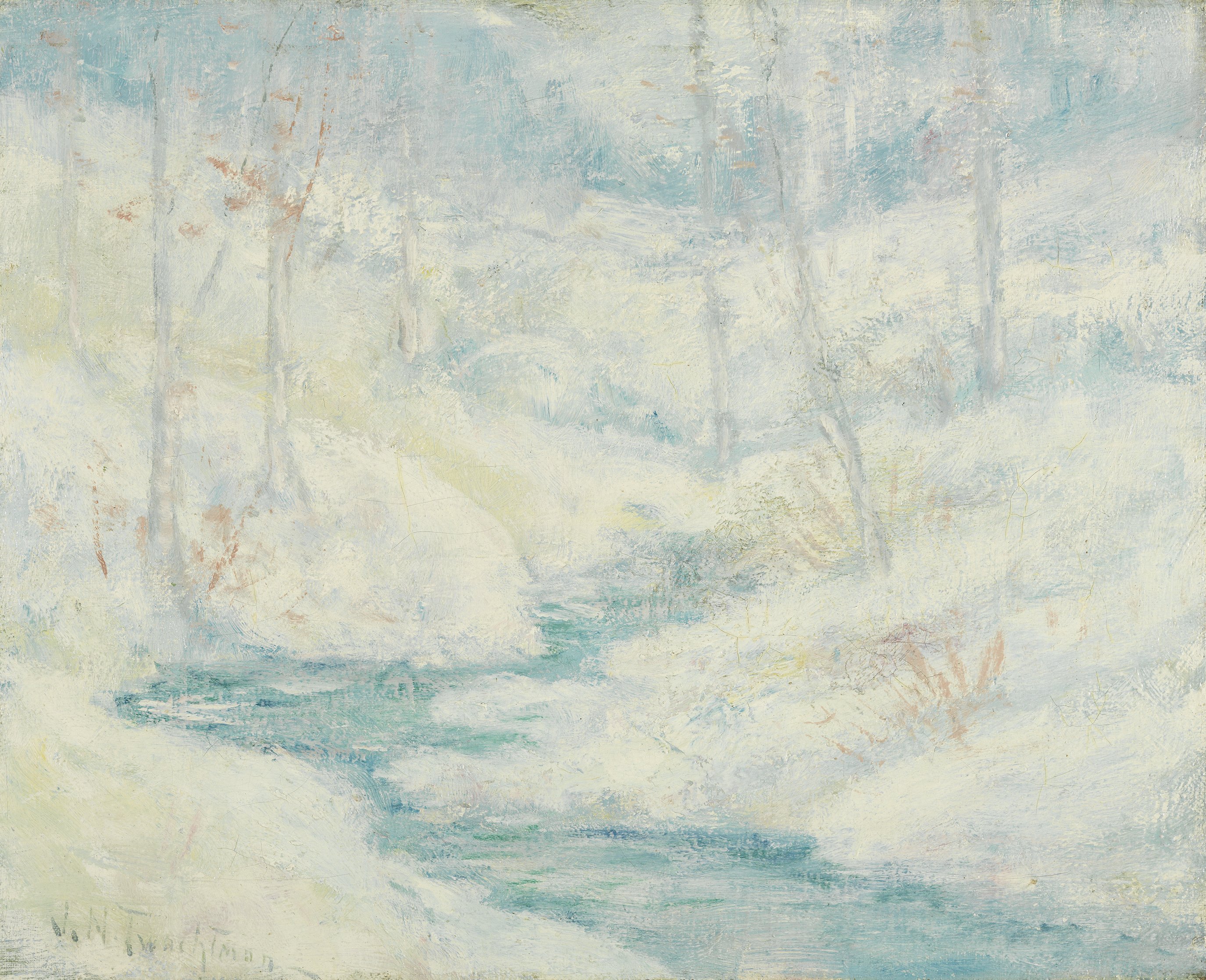 Snow Scene - Twachtman, John Henry. Museo Nacional Thyssen-Bornemisza