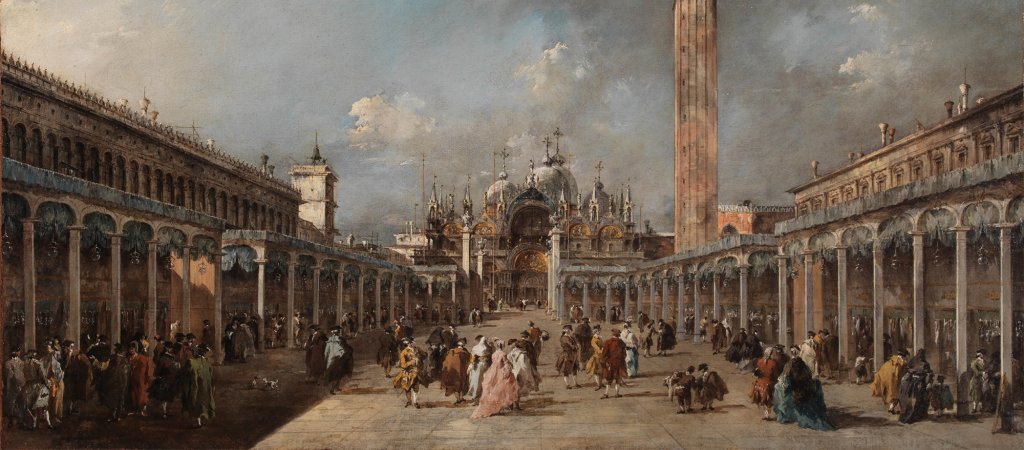 Francesco Guardi. La fiesta de la Ascensión en la plaza de San Marcos