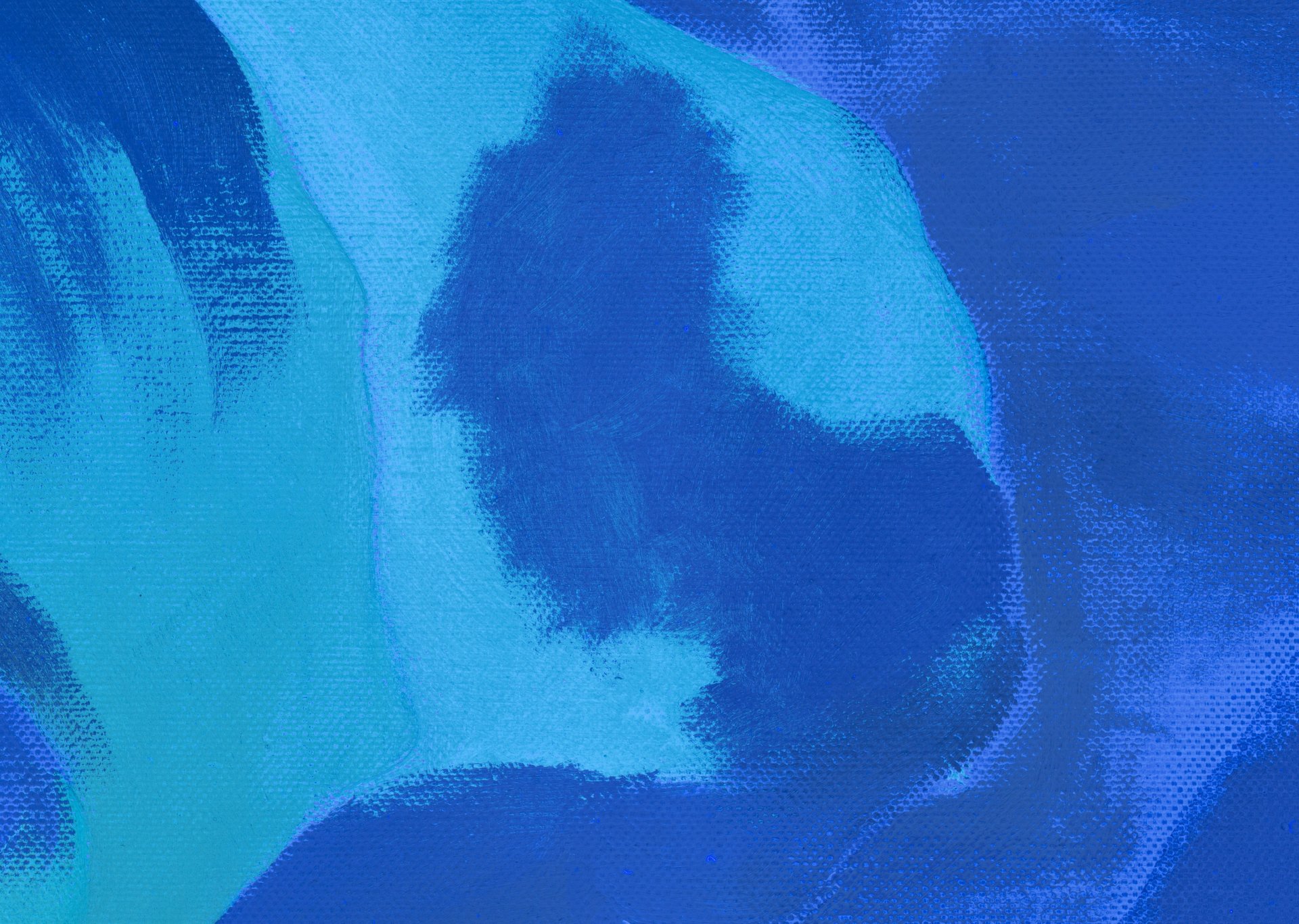 Detail of the ultraviolet image of the painting “White Iris No. 7”, 1957
