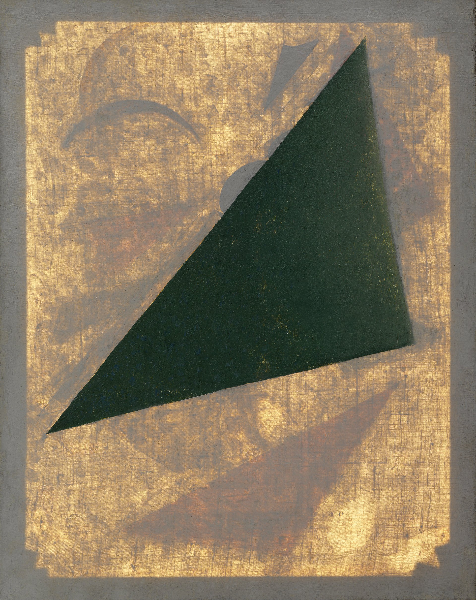 Image captured with transmitted light of Kliun's painting "Composition"
