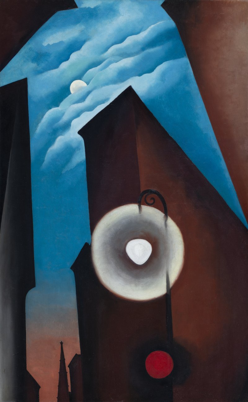 Imagen visible de la obra “Calle de Nueva York con luna”, 1925