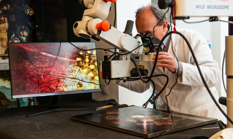 Restoration process using high-resolution microscopy