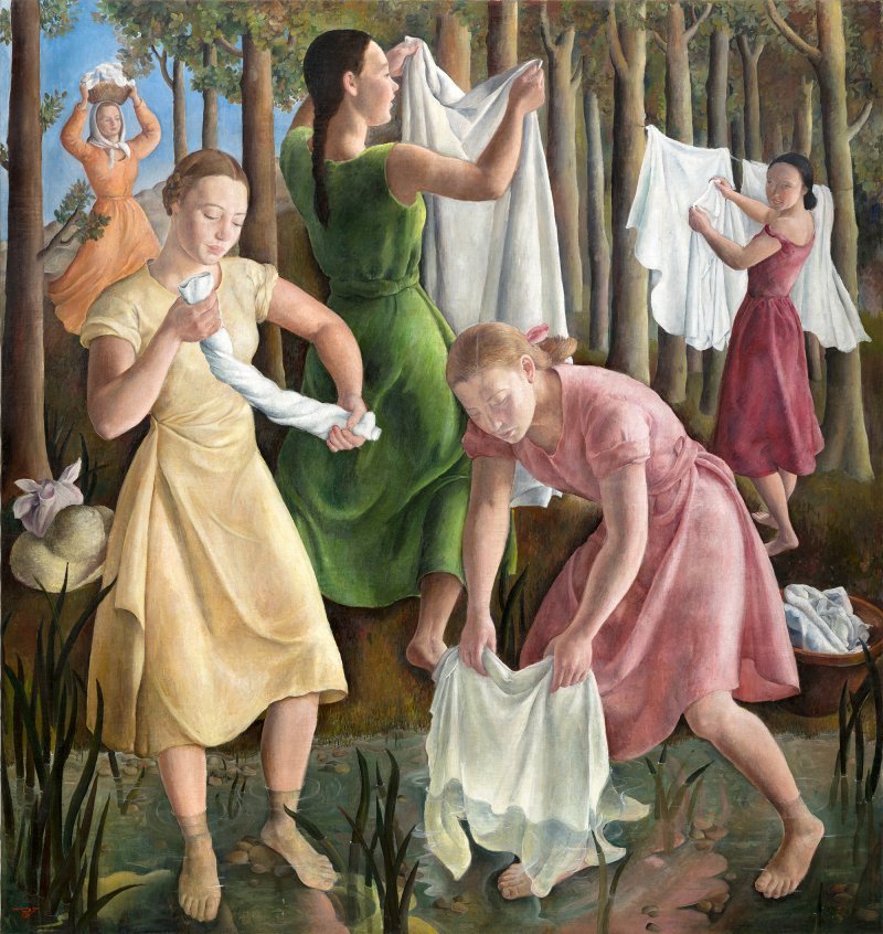 Rosario de Velasco. Washerwomen, 1934