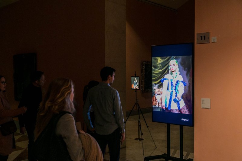 Salas del museo durante la entrega de premios de #VersionaThyssen