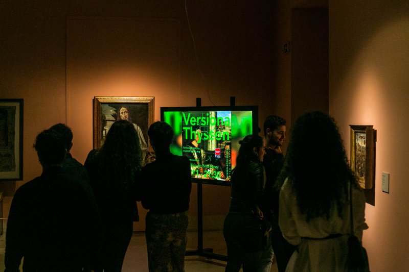 Salas del museo durante la entrega de premios de #VersionaThyssen