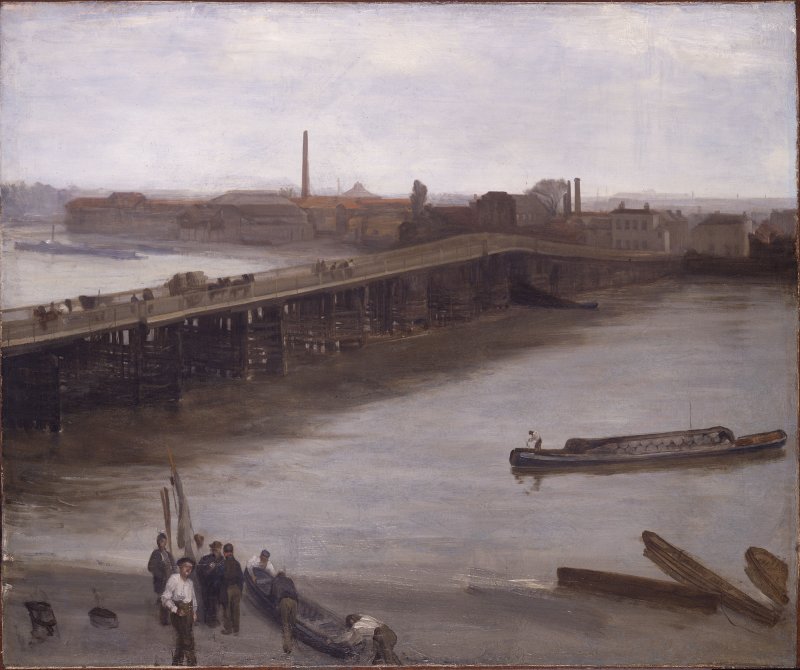 James McNeill Whistler. Marrón y plata: El viejo puente de Battersea