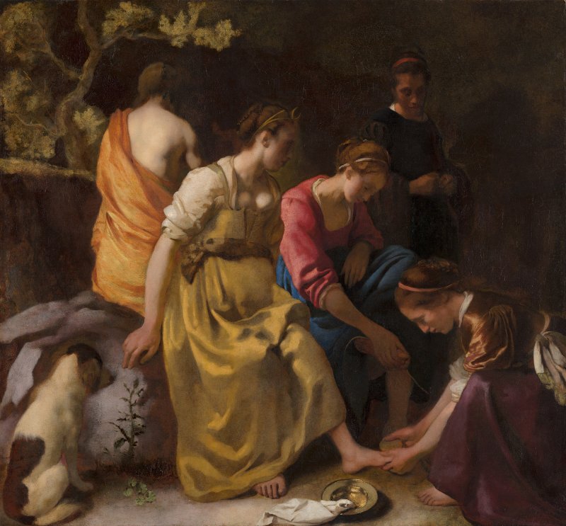 Johannes Vermeer. Diana y sus ninfas