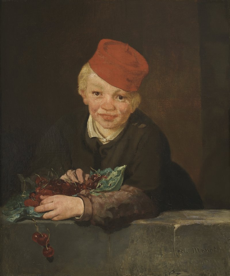 Édouard Manet. Muchacho comiendo cerezas