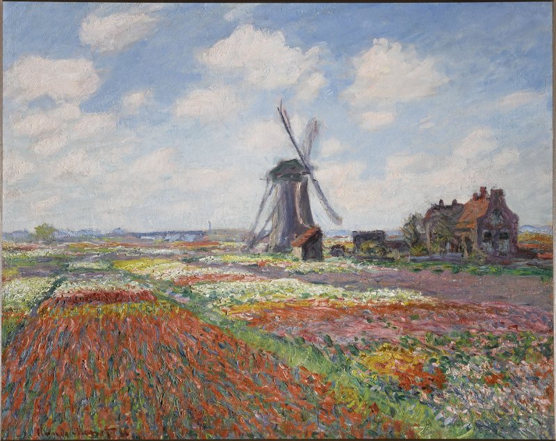 Claude Monet. Campo de tulipanes en Holanda