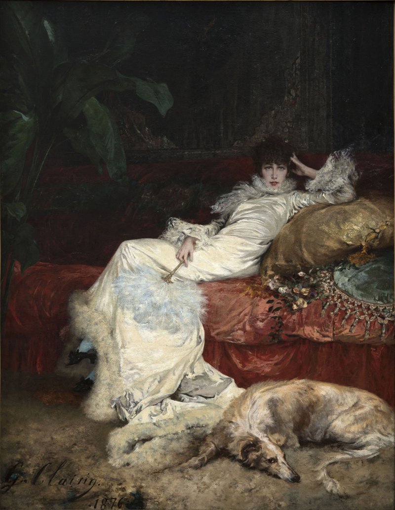 Georges Jules Victor Clairin. Portrait of Sarah Bernhardt