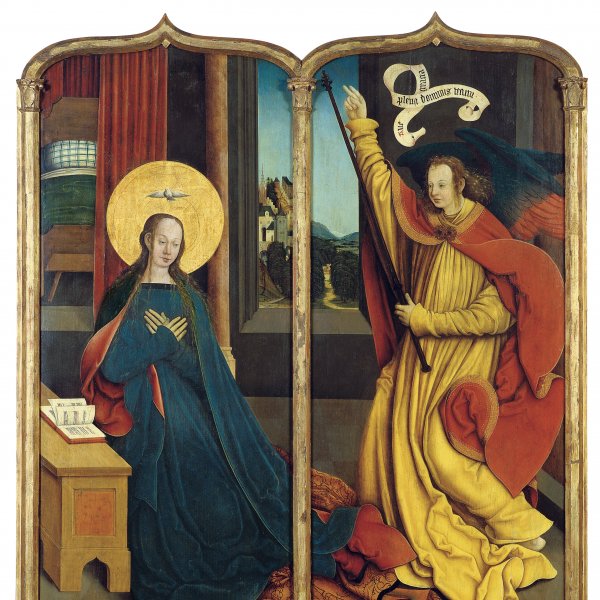 The Virgin of the Annunciation / The Angel of the Annunciation (recto)