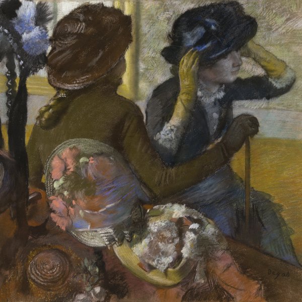 Estudio de la técnica de una obra maestra: La sombrerería, de Degas