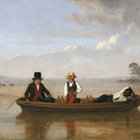 Fishing Party on Long Island Sound Off New Rochelle. Pesca en el estrecho de Long Island a la altura de New Rochelle, 1847