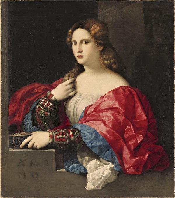 Portrait of a Young Woman Known as "La Bella" - Palma Vecchio . Museo  Nacional Thyssen-Bornemisza