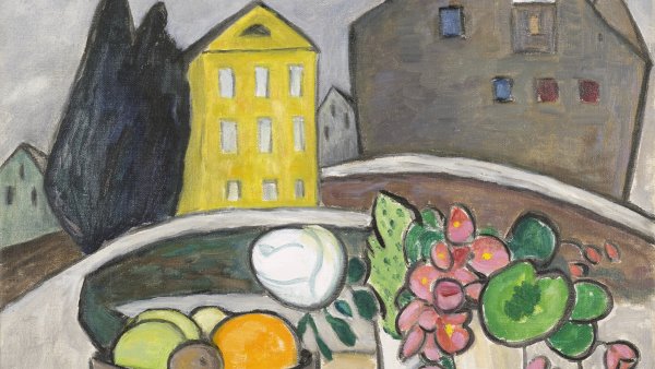 Still Life in Front of the Yellow House, 1953.