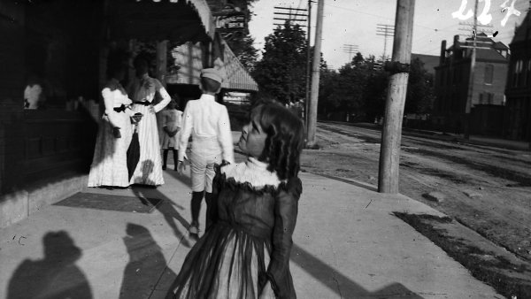 Little Girl Standing at the Side of a Street, Saint Louis, Missouri, 1900